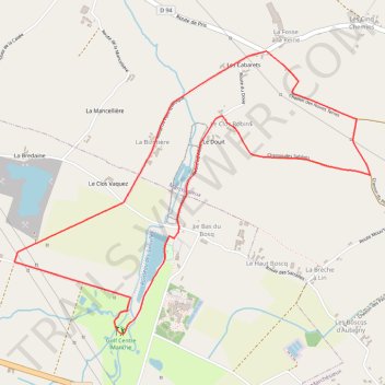 Itinéraire 7 km - Marche, distance, dénivelé, altitude, carte, profil, trace GPS