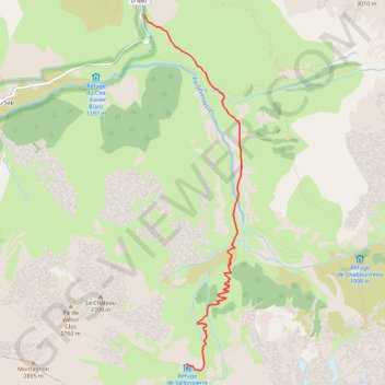 Itinéraire Randonnée lac de vallonpierre, distance, dénivelé, altitude, carte, profil, trace GPS