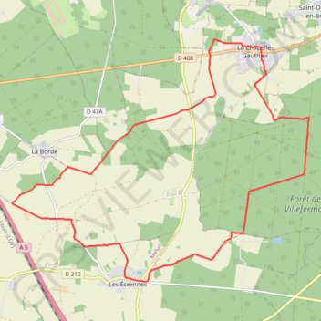 Itinéraire Le grand Grippon, distance, dénivelé, altitude, carte, profil, trace GPS
