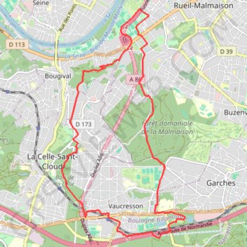 Itinéraire MEMORIAL LAFAYETTE, distance, dénivelé, altitude, carte, profil, trace GPS