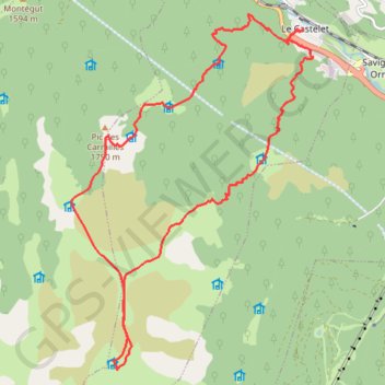 Itinéraire Boucle Le Castelet (09)-Le Campalou, distance, dénivelé, altitude, carte, profil, trace GPS