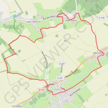 Itinéraire Delettes - Le sentier les Bonniarts, distance, dénivelé, altitude, carte, profil, trace GPS