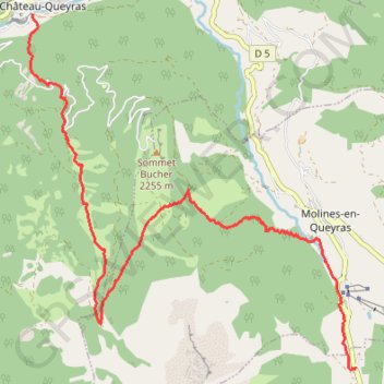 Itinéraire Château-Queyras -> La Chalp par le Col des Prés de Fromage, distance, dénivelé, altitude, carte, profil, trace GPS