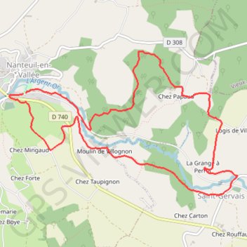 Itinéraire 16-120, distance, dénivelé, altitude, carte, profil, trace GPS