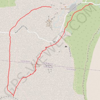 Itinéraire Ile de la Réunion - La Plaine des Sables, distance, dénivelé, altitude, carte, profil, trace GPS