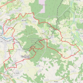Itinéraire Mornac vers Garat, distance, dénivelé, altitude, carte, profil, trace GPS
