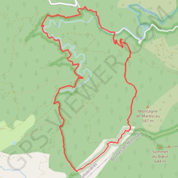 Itinéraire Circuit de Marescau, distance, dénivelé, altitude, carte, profil, trace GPS