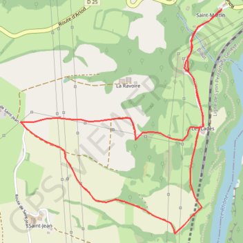 Itinéraire Sous Billiat les lades, distance, dénivelé, altitude, carte, profil, trace GPS