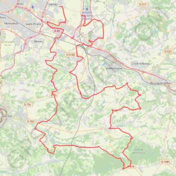 Itinéraire résumé E3 - 24 v1, distance, dénivelé, altitude, carte, profil, trace GPS