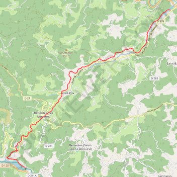 Itinéraire Lamastre - Le Cheylard, distance, dénivelé, altitude, carte, profil, trace GPS