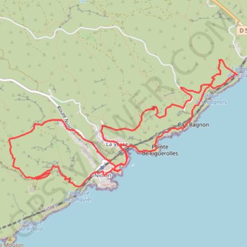 Itinéraire Côte Bleue, distance, dénivelé, altitude, carte, profil, trace GPS