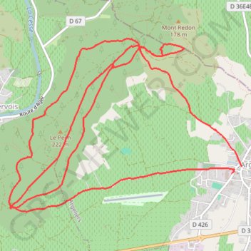 Itinéraire ARGELIERS, mont Caramel- 15km- 560m (27 11 22 Agnès), distance, dénivelé, altitude, carte, profil, trace GPS