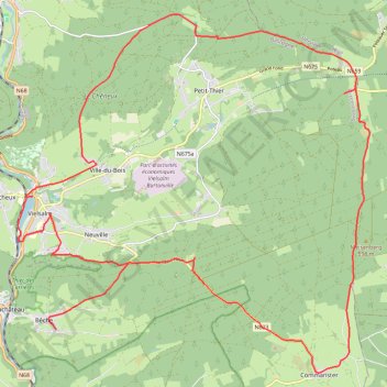 Itinéraire GPX Download: Boucle Lac des Doyards – Singletrail Mauvaise Pierres au départ de Bêche, distance, dénivelé, altitude, carte, profil, trace GPS