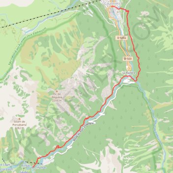 Itinéraire Les Cascades du Val de Jeret, distance, dénivelé, altitude, carte, profil, trace GPS