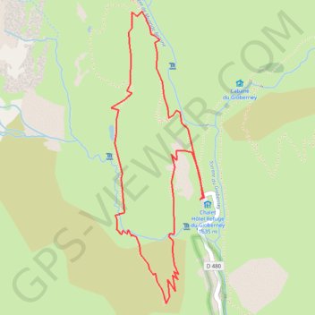 Itinéraire Lac du Lauzon, distance, dénivelé, altitude, carte, profil, trace GPS