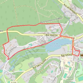 Itinéraire Promenade en forêts - Pierrefonds, distance, dénivelé, altitude, carte, profil, trace GPS