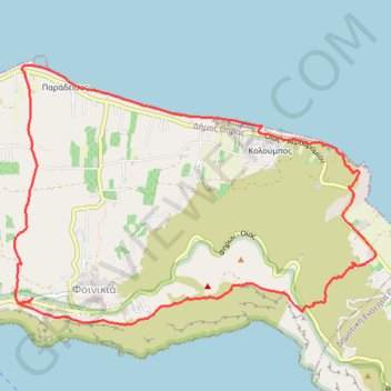 Itinéraire La plage de Baxedes, distance, dénivelé, altitude, carte, profil, trace GPS