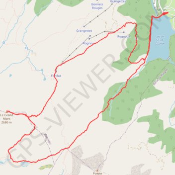 Itinéraire Le Grand Mont d'Arêches, distance, dénivelé, altitude, carte, profil, trace GPS