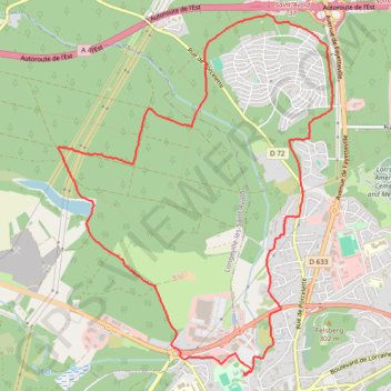 Itinéraire Autour de Saint Avold, distance, dénivelé, altitude, carte, profil, trace GPS