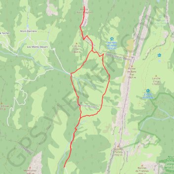 Itinéraire Bauges-Roc du Four Magnin, distance, dénivelé, altitude, carte, profil, trace GPS