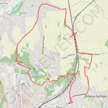 Itinéraire Course autour rillieux, distance, dénivelé, altitude, carte, profil, trace GPS