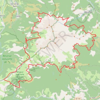 Itinéraire [Itinéraire] Tour du Canigó # GRP, distance, dénivelé, altitude, carte, profil, trace GPS