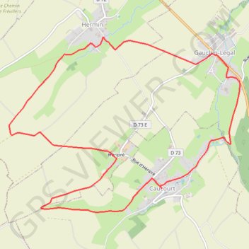 Itinéraire La Pierre du diable - Caucourt, distance, dénivelé, altitude, carte, profil, trace GPS