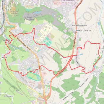 Itinéraire 2 - R4C 2026 marche 13 km, distance, dénivelé, altitude, carte, profil, trace GPS