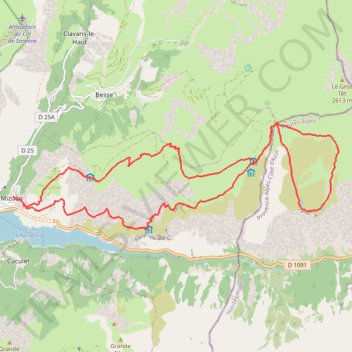 Itinéraire [Itinéraire] Tour du plateau d'Emparis en 3 jours, distance, dénivelé, altitude, carte, profil, trace GPS