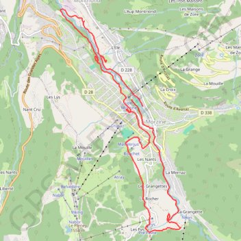 Itinéraire Morzine Course à pied, distance, dénivelé, altitude, carte, profil, trace GPS