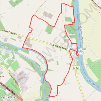 Itinéraire De la Baïse à la Garonne - Thouars-sur-Garonne, distance, dénivelé, altitude, carte, profil, trace GPS
