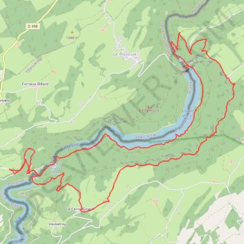 Itinéraire Les Balcons du Doubs, distance, dénivelé, altitude, carte, profil, trace GPS