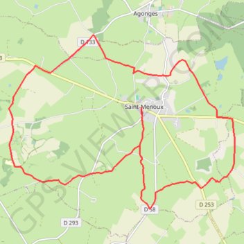 Itinéraire Les Terres Rouges de Clusors, distance, dénivelé, altitude, carte, profil, trace GPS