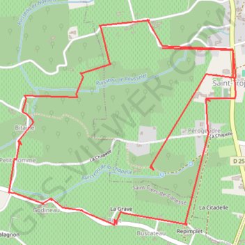 Itinéraire Boucle à Saint Trojan, distance, dénivelé, altitude, carte, profil, trace GPS