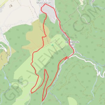 Itinéraire Massaguel-Le Sant - La Capelette, distance, dénivelé, altitude, carte, profil, trace GPS