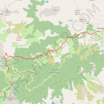 Itinéraire Croquis, distance, dénivelé, altitude, carte, profil, trace GPS