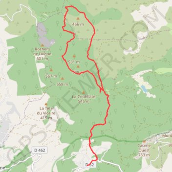 Itinéraire Le Broussan, distance, dénivelé, altitude, carte, profil, trace GPS