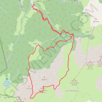Itinéraire La Ventre à Terre, distance, dénivelé, altitude, carte, profil, trace GPS