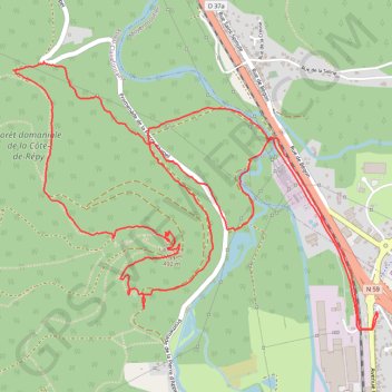 Itinéraire Étival-Clairefontaine - Pierre d'Appel, distance, dénivelé, altitude, carte, profil, trace GPS