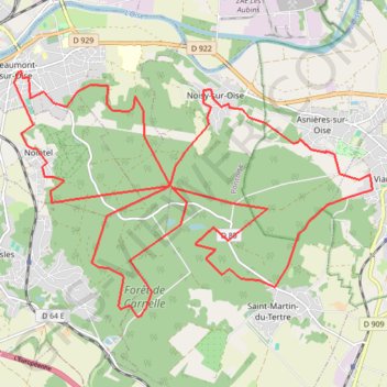 Itinéraire La beaumontoise, distance, dénivelé, altitude, carte, profil, trace GPS