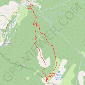 Itinéraire Ski de rando - Le Laupon, distance, dénivelé, altitude, carte, profil, trace GPS