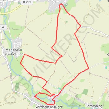 Itinéraire VERCHI'TOUR 15 KMS, distance, dénivelé, altitude, carte, profil, trace GPS