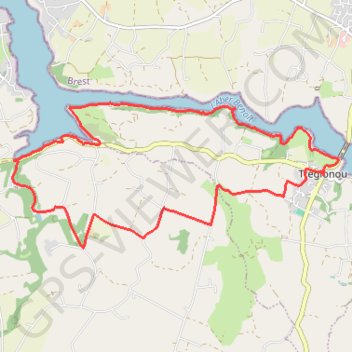 Itinéraire De Tréglonou à la Vallée des Moulins, distance, dénivelé, altitude, carte, profil, trace GPS