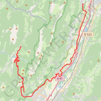 Itinéraire Col du Coq - Manival, distance, dénivelé, altitude, carte, profil, trace GPS