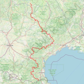 Itinéraire TET-FRANCE-Section02-20210205, distance, dénivelé, altitude, carte, profil, trace GPS
