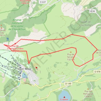 Itinéraire Tour de la Plaine des Montons, distance, dénivelé, altitude, carte, profil, trace GPS