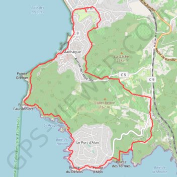 Itinéraire La Madrague Port d Alon, distance, dénivelé, altitude, carte, profil, trace GPS