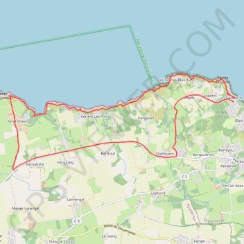 Itinéraire 2020-09-11 DOUARNENEZ, distance, dénivelé, altitude, carte, profil, trace GPS