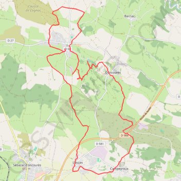 Itinéraire Les plus beaux chemins du causse Comtal, distance, dénivelé, altitude, carte, profil, trace GPS