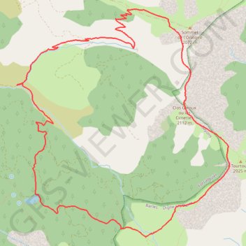 Itinéraire Clot Gignoux, distance, dénivelé, altitude, carte, profil, trace GPS